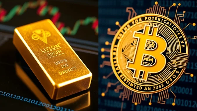 Bitcoin quantum threat analysis showing institutional shift to gold as security hedge