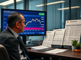 Fitch Ratings analysis of Bitcoin-backed securities showing speculative-grade investment risk