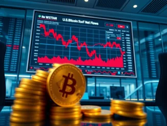 Analysis of the record $707.3 million Bitcoin spot ETF outflow impacting U.S. markets.