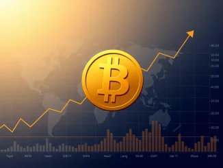 Illustration of Bitcoin as a stable macro asset integrated into global financial analytics.