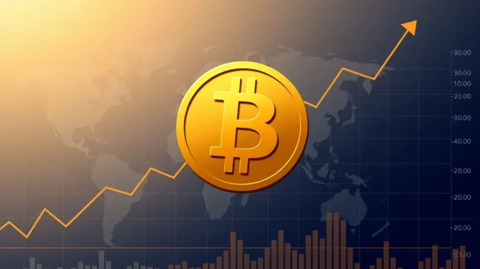 Bitcoin's Remarkable Evolution: From Volatile Crypto to Stable Macro Asset Illustration of Bitcoin as a stable macro asset integrated into global financial analytics.