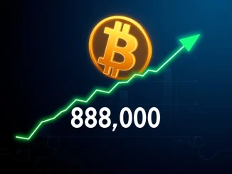 Bitcoin price surges above $88,000 mark on a financial chart, representing a major cryptocurrency milestone.
