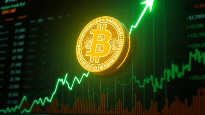 Bitcoin Soars: BTC Surges Past $91,000 Milestone in Major Market Rally Bitcoin price surges past the $91,000 milestone on a financial market chart.