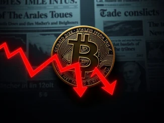 Bitcoin price decline analysis due to Trump tariff threats and investor risk aversion