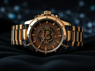 Jacob & Co. Bitcoin watch generating cryptocurrency mining rewards through integrated technology