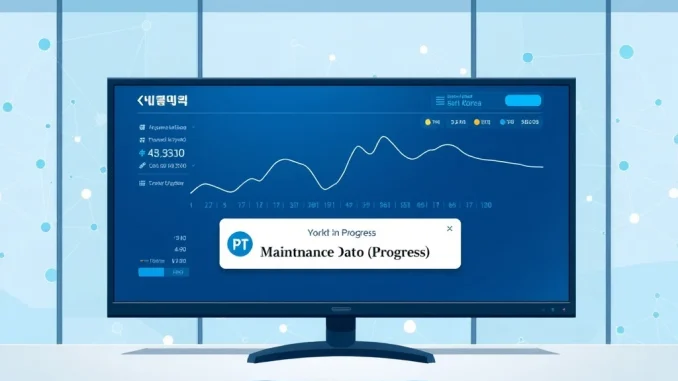 Bithumb exchange announces STABLE cryptocurrency deposit and withdrawal suspension for essential network maintenance.