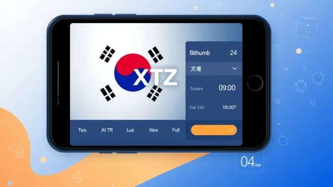 Bithumb exchange announces temporary suspension of Tezos XTZ deposits and withdrawals for network maintenance.