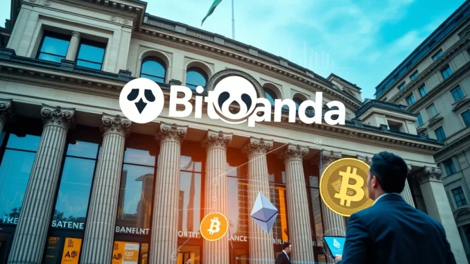 Bitpanda IPO listing process at the Frankfurt Stock Exchange for cryptocurrency trading.