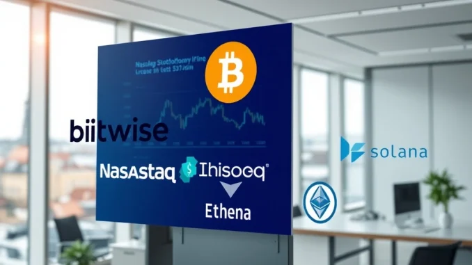 Bitwise lists crypto ETPs on Nasdaq Stockholm for Swedish investors.