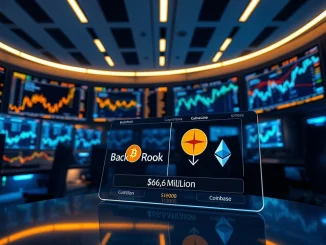 BlackRock's $66.6 million Bitcoin and Ethereum deposit to Coinbase Prime signifies major institutional crypto adoption.