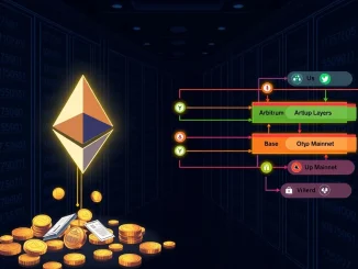 Analysis of Ethereum's role as tokenization infrastructure for BlackRock and the impact of rollups on ETH value.
