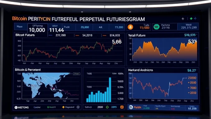 Analysis of BTC perpetual futures long/short ratio showing balanced market sentiment across major exchanges