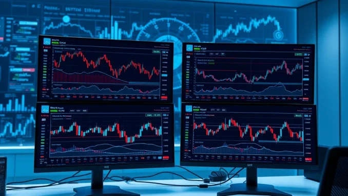 Professional analysis of BTC perpetual futures data showing long/short ratio across cryptocurrency exchanges