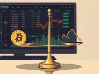 Analysis of BTC perpetual futures showing shorts slightly outweighing longs in market sentiment