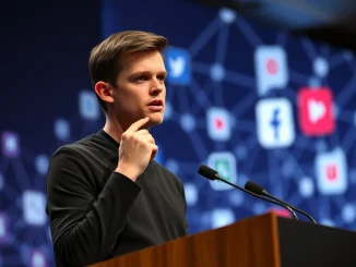 Vitalik Buterin discusses decentralized social applications as a strategy against crypto market speculation.