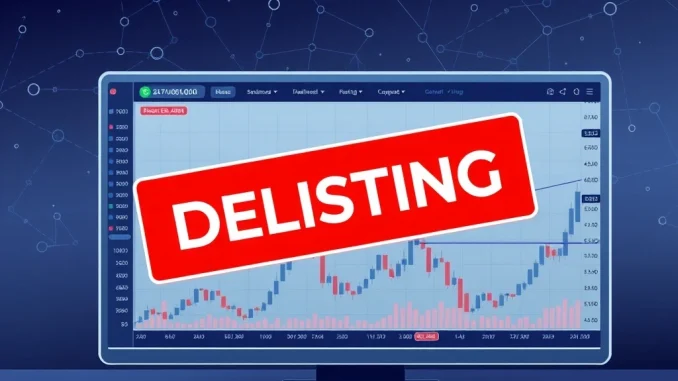 Bybit cryptocurrency exchange delisting announcement for USDT spot trading pairs including MEMEFI