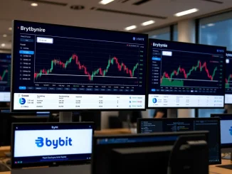 Bybit cryptocurrency exchange platform listing IMU for spot trading with market charts and trading interface