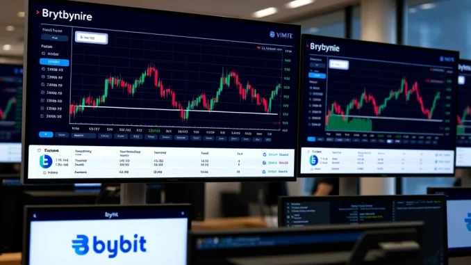 Bybit cryptocurrency exchange platform listing IMU for spot trading with market charts and trading interface