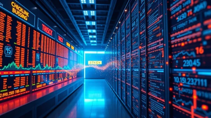 Chainlink data streams bridge traditional U.S. stock markets with on-chain DeFi infrastructure.