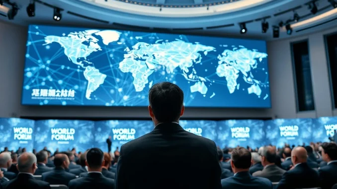 Changpeng Zhao discusses government asset tokenization at the World Economic Forum in Davos.