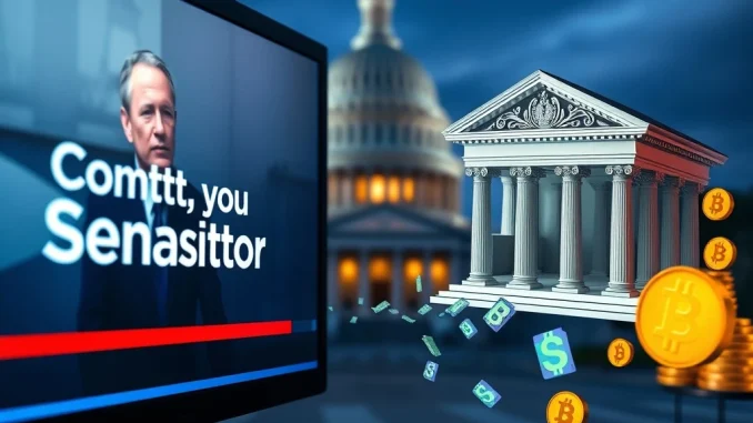 Political ad campaign targeting CLARITY Act crypto legislation in Senate debate over DeFi regulation