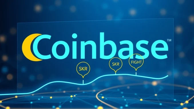 Coinbase exchange listing roadmap includes SKR and FIGHT cryptocurrency tokens for future trading