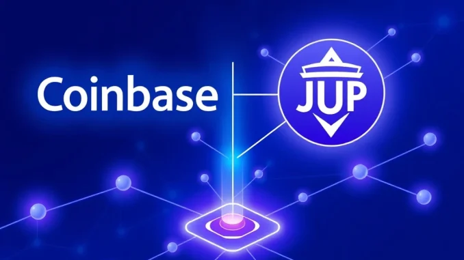 Coinbase and Jupiter integration enables direct on-chain Solana token trading for cryptocurrency users.
