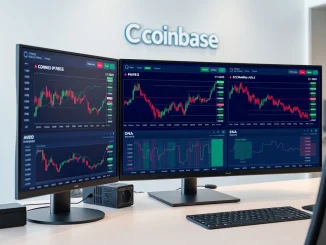 Professional trading interface showing Coinbase perpetual futures for seven major crypto assets.