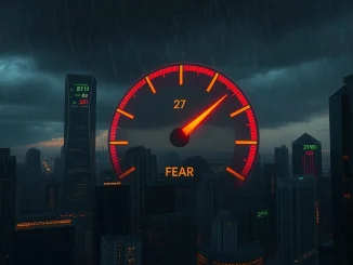 Crypto Fear & Greed Index shows a reading of 27, indicating persistent fear in the cryptocurrency market.