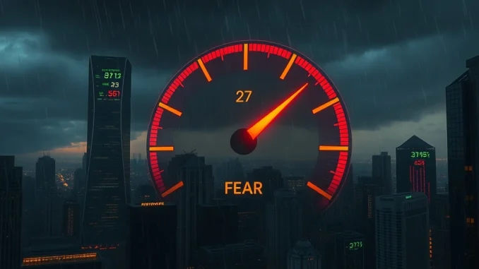 Crypto Fear & Greed Index Plunges to 27: A Stark Signal of Lingering Market Anxiety Crypto Fear & Greed Index shows a reading of 27, indicating persistent fear in the cryptocurrency market.