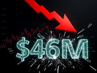 Graphic representing the $436 million crypto futures liquidation event causing major market volatility.