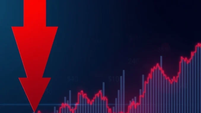 Graphic representing $154 million in cryptocurrency futures liquidated during market volatility.