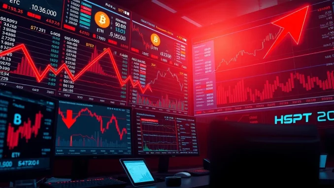 Crypto futures liquidation data visualization showing $350 million in losses across major exchanges