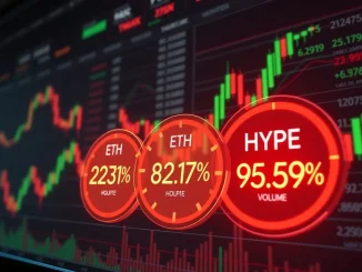 Analytical dashboard visualizing 24-hour crypto futures liquidations data for Bitcoin, Ethereum, and other assets.