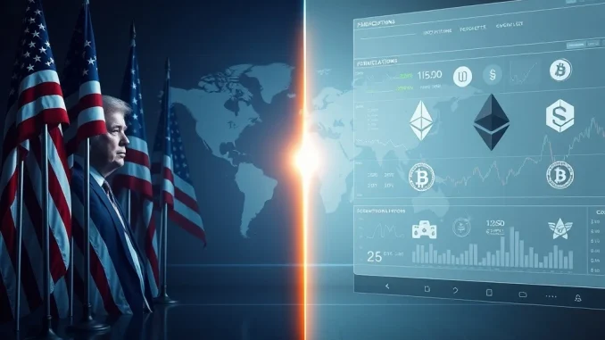 Symbolic transition from political crypto sentiment to institutional fundamentals and utility-driven market structure.