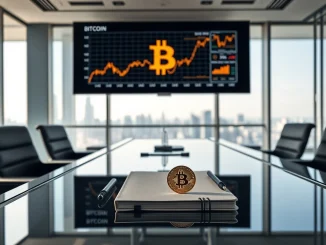 DDC Enterprise corporate Bitcoin investment strategy visualized in a modern boardroom.