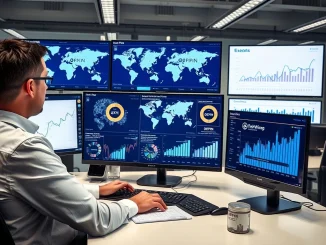 Analyst reviewing Messari's DePIN market report showing $10B valuation and growth charts