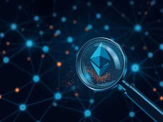 Ethereum dusting attacks visualized as security threats contaminating blockchain network activity