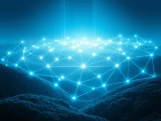 Conceptual visualization of Ethereum's decentralized network and the Hegota upgrade for censorship resistance.