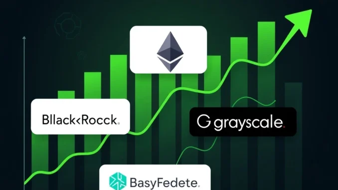 Chart showing strong growth in U.S. Ethereum spot ETF investment inflows.