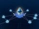 Conceptual diagram of Ethereum's Distributed Validator Technology enhancing network security and staking.