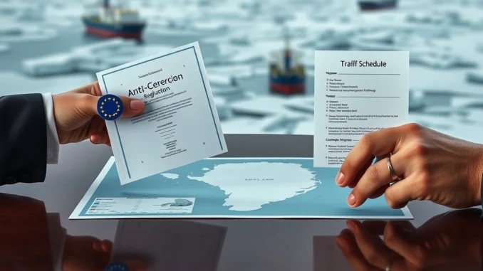EU deploys anti-coercion instrument against US tariff threats in Greenland economic standoff