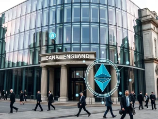 UK FCA building with digital overlay representing the final consultation phase for cryptocurrency regulations.