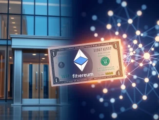Fidelity Digital Dollar stablecoin on Ethereum blockchain impacting traditional bank deposits.