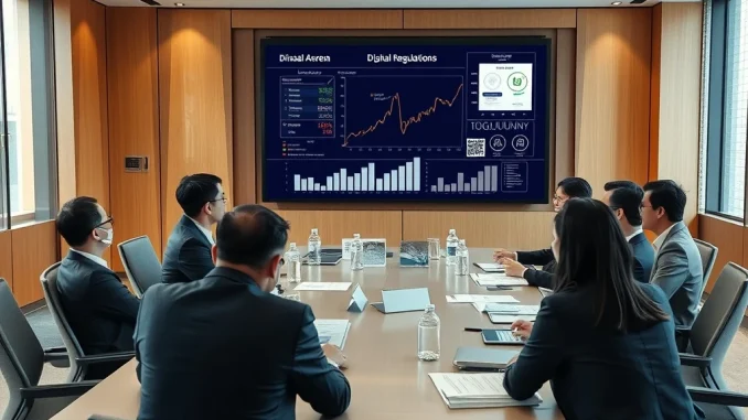 FSC Digital Asset Rules: Critical Update on Corporate Investment Limits in South Korea South Korea FSC officials discussing corporate digital asset investment regulations in Seoul