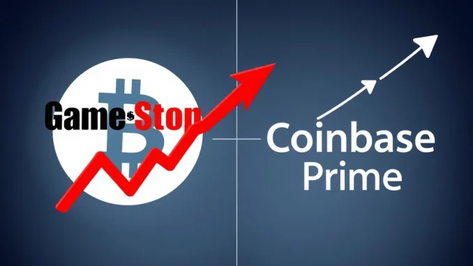 GameStop Bitcoin sale analysis showing BTC transfer to Coinbase Prime flagged by CryptoQuant