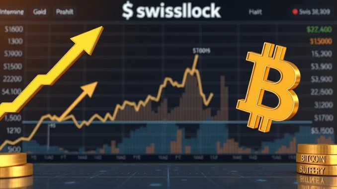 Gold Bitcoin divergence analysis showing bullish signal for cryptocurrency price movement according to Swissblock research