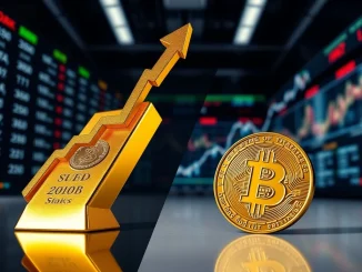 Gold market cap surge of $1.65 trillion compared to Bitcoin's total value, illustrating a major financial shift.