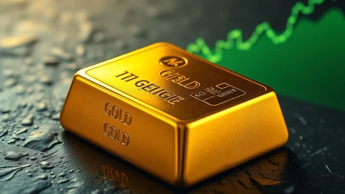 Gold Price Soars to Staggering New All-Time High Above $4,900 as Rally Accelerates Gold bullion bar representing the historic surge in gold price to a new all-time high above $4,900.