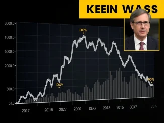Chart showing gold price and silver price plummeting as the U.S. dollar rallies after Kevin Warsh Fed nomination.